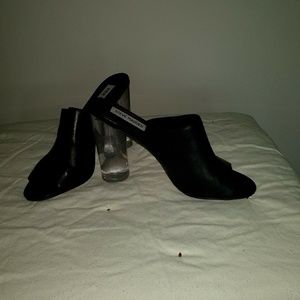 Leather Open toe mules